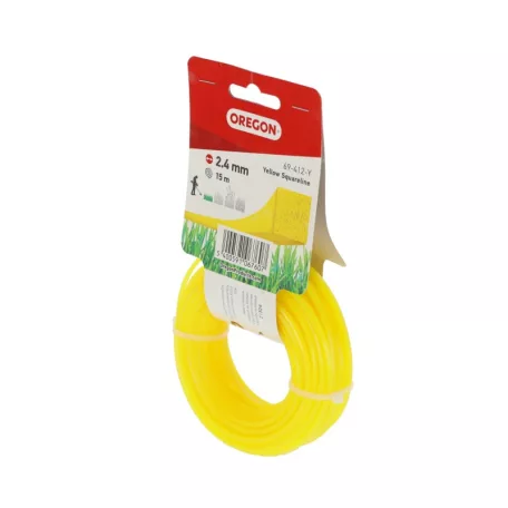 Damil 2.4mm szögletes Oregon  15m sárga akasztóval