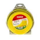 Damil 2.4mm szögletes Oregon  75m sárga akasztóval