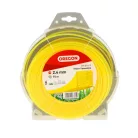 Damil 2.4mm szögletes Oregon  75m sárga akasztóval