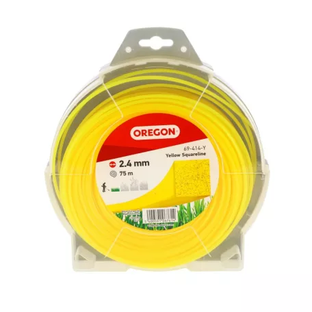 Damil 2.4mm szögletes Oregon  75m sárga akasztóval