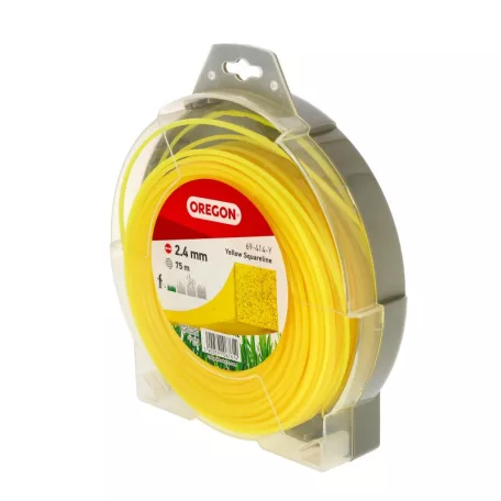 Damil 2.4mm szögletes Oregon  75m sárga akasztóval