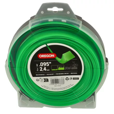 Damil 2.4mm szögletes Oregon  75 m, zöld