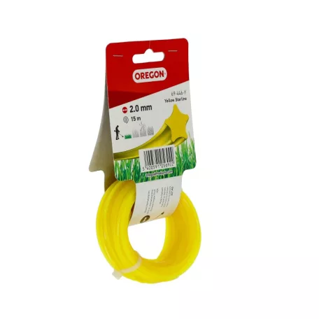 Damil 2.0mm csillag Oregon  15m sárga akasztóval