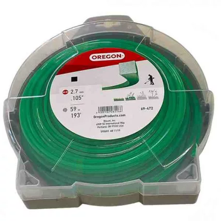 Damil 2.7mm szögletes Oregon  59 m, zöld