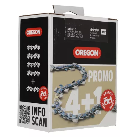 Lánc 3/8-1.6mm Oregon  75exl060e x 5 db