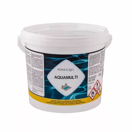 Pontaqua Aquamulti (200 gr) 3 kg /klórozószer,algaölő és pelyhesítő tabletta/ (AMU030)