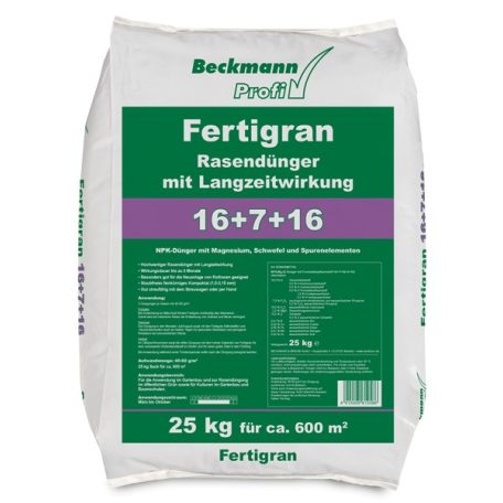 Beckmann fenntartó, hosszú hatású gyeptrágya NPK 16+7+16  25 kg