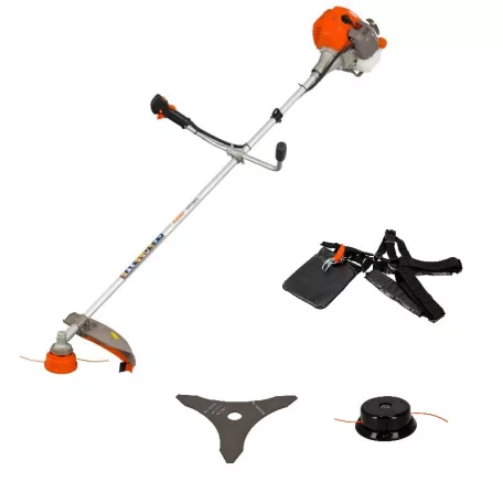 Bozótvágó Kasei CG415Q52 51.7 cm3 1.3 kw, damilfej, vállheveder, vágótárcsa, eu 5-ös motor