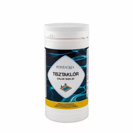 Pontaqua tisztaklór 1kg 20 grammos tabletta (CLK010)