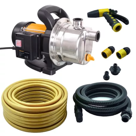 Riwall REJP 1000 INOX SET Kerti szivattyú 1000 W szett