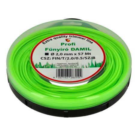 Damil 2.0mm szögletes   57 méter olasz