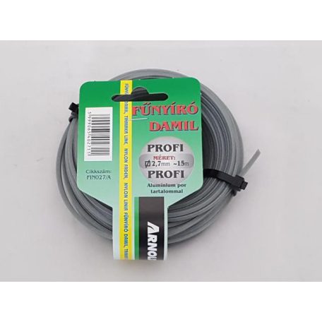 Damil 2.7mm szögletes 15 méter alu  olasz