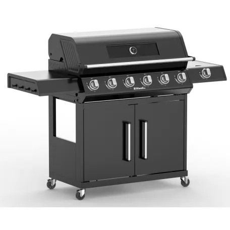 Riwall RGG 61 EXL prémium gázüzemű grillsütő 24 kW, 6+1 gázégővel