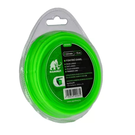 Damil 2.0mm szögletes 15 méter MAMMUT bliszteres
