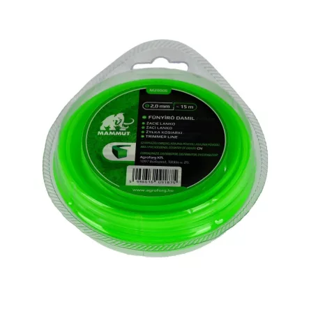 Damil 2.0mm szögletes 15 méter MAMMUT bliszteres