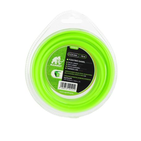 Damil 2.4mm szögletes 15 méter MAMMUT bliszteres