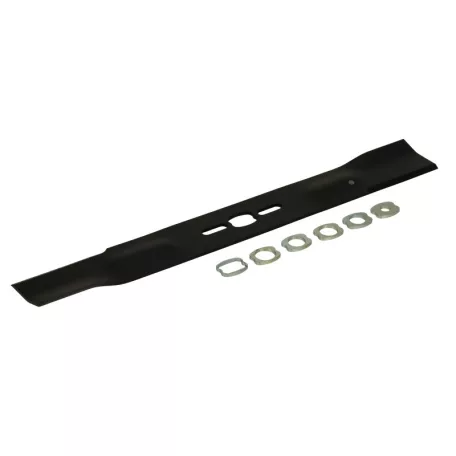Fűnyíró kés  480 mm, univerzális, egyenes, nem kerek betétgyűrűvel utángyártott