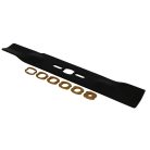 Fűnyíró kés  400 mm, univerzális egyenes, nem kerek betétgyűrűvel utángyártott