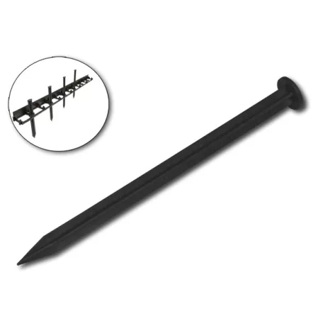 Leszúró tüske minden OBRB ágyásszegélyhez, fekete 25 cm 10 db/csomag