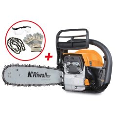   Riwall RPCS 5140 SET - benzinmotoros láncfűrész 49 cm3 motorral és tartozékokkal