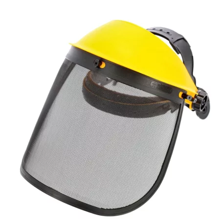 Védőálarc szitaszövésű  állítható sárga