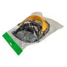 Védőálarc szitaszövésű  állítható sárga