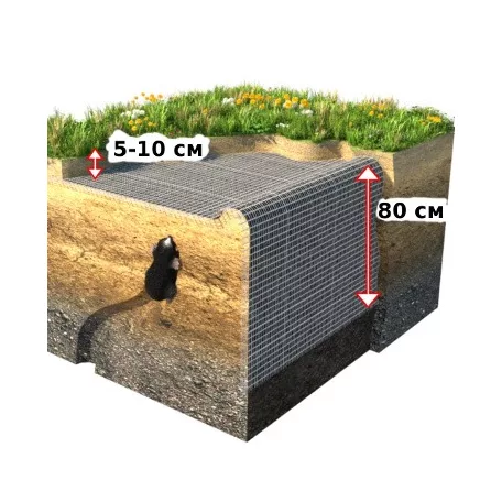 Vakondháló 2x100 m, 16x16mm könnyített